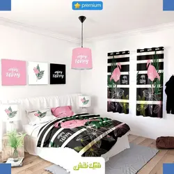 خرید روتختی طرح فلامینگو کد 95 | فروشگاه اینترنتی پرده و کوسن شیک نقش