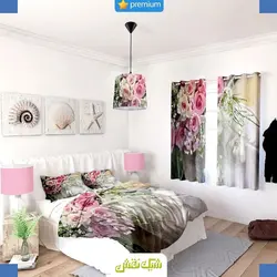 خرید روتختی طرح گل کد 98 | فروشگاه اینترنتی پرده و کوسن شیک نقش