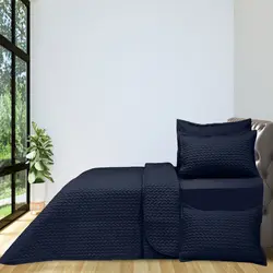 خرید روتختی بهاره سرمه ای کد 4 | فروشگاه اینترنتی پرده و کوسن شیک نقش