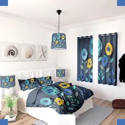خرید روتختی طرح گل کد 129 | فروشگاه اینترنتی پرده و کوسن شیک نقش
