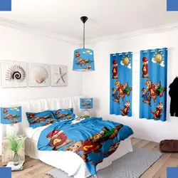 خرید روتختی طرح آلوین کد 155 | فروشگاه اینترنتی پرده و کوسن شیک نقش