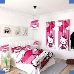 خرید روتختی طرح KITTI کد 164 | فروشگاه اینترنتی پرده و کوسن شیک نقش