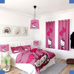 خرید روتختی طرح KITTI کد 173 | فروشگاه اینترنتی پرده و کوسن شیک نقش