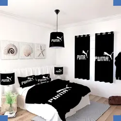 خرید روتختی طرح پوما کد 187 | فروشگاه اینترنتی پرده و کوسن شیک نقش