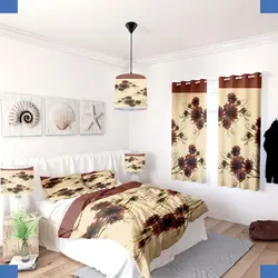 خرید روتختی طرح گل کد 295 | فروشگاه اینترنتی پرده و کوسن شیک نقش