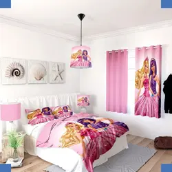 خرید روتختی طرح باربی کد 226 | فروشگاه اینترنتی پرده و کوسن شیک نقش