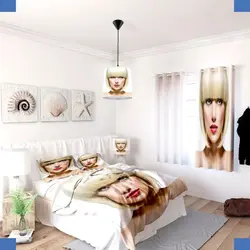 خرید روتختی طرح چهره کد 213 | فروشگاه اینترنتی پرده و کوسن شیک نقش