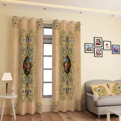 خرید پرده پانچی کد 570 (طرح سنتی) | فروشگاه اینترنتی پرده و کوسن شیک نقش