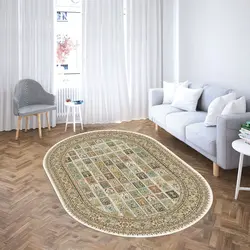 خرید فرشینه بیضی کد 11 | فروشگاه اینترنتی پرده و کوسن شیک نقش