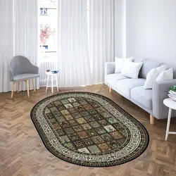 خرید فرشینه بیضی کد 14 | فروشگاه اینترنتی پرده و کوسن شیک نقش