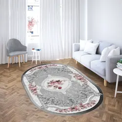 خرید فرشینه بیضی کد 23 | فروشگاه اینترنتی پرده و کوسن شیک نقش