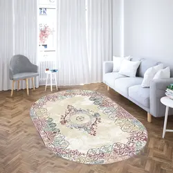 خرید فرشینه بیضی کد 24 | فروشگاه اینترنتی پرده و کوسن شیک نقش