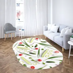 خرید فرشینه بیضی کد 35 | فروشگاه اینترنتی پرده و کوسن شیک نقش