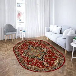 خرید فرشینه بیضی کد 45 | فروشگاه اینترنتی پرده و کوسن شیک نقش