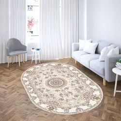 خرید فرشینه بیضی کد 50 | فروشگاه اینترنتی پرده و کوسن شیک نقش