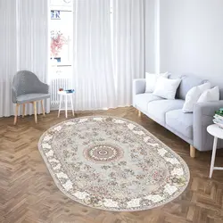 خرید فرشینه بیضی کد 49 | فروشگاه اینترنتی پرده و کوسن شیک نقش