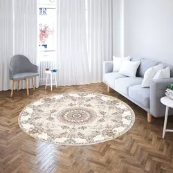 خرید فرشینه دایره ای کد 30 | فروشگاه اینترنتی پرده و کوسن شیک نقش