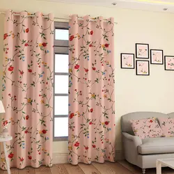خرید پرده پانچی کد 624 (طرح گل) | فروشگاه اینترنتی پرده و کوسن شیک نقش