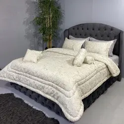 خرید روتختی مخمل ماربل کد M4 | فروشگاه اینترنتی پرده و کوسن شیک نقش