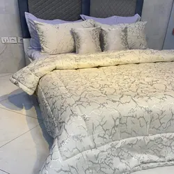 خرید روتختی مخمل ماربل کد M7 | فروشگاه اینترنتی پرده و کوسن شیک نقش