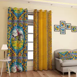 خرید پرده پانچی کد 644 (طرح سنتی) | فروشگاه اینترنتی پرده و کوسن شیک نقش