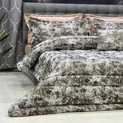خرید روتختی مخمل پتینه کد P7 | فروشگاه اینترنتی پرده و کوسن شیک نقش