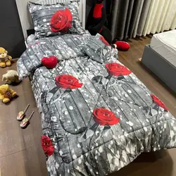 خرید روتختی سه بعدی طرح گل کد 96 | فروشگاه اینترنتی پرده و کوسن شیک نقش