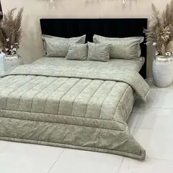 خرید روتختی کتان طرح پتینه کد K7 | فروشگاه اینترنتی پرده و کوسن شیک نقش