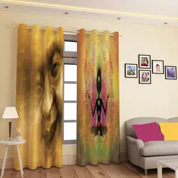 خرید پرده پانچی کد 688 (طرح هندی) | فروشگاه اینترنتی پرده و کوسن شیک نقش