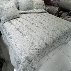 خرید روتختی مخمل طرحدار وارداتی کد 5 | فروشگاه اینترنتی پرده و کوسن شیک نقش