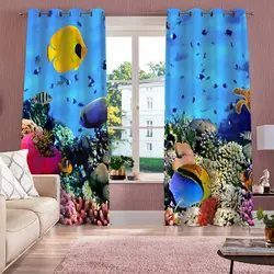 پرده پانچی کد 2 (طرح آکواریوم)