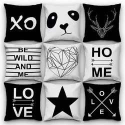 کاور کوسن کد 135 (ست سیاه و سفید)