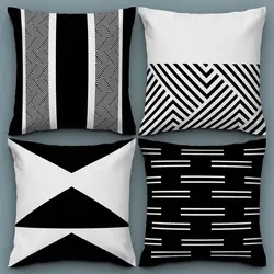 کاور کوسن کد 318 (ست سیاه و سفید)