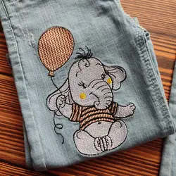 شلوار جین فیل و پروانه | شلوار جین دخترانه | فروشگاه بلوط