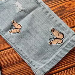 شلوار جین فیل و پروانه | شلوار جین دخترانه | فروشگاه بلوط