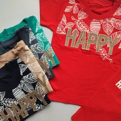 تیشرت شلوارک HAPPY | لباس تدی دخترانه و پسرانه