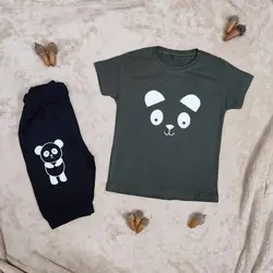 تیشرت شلوارک پاندا | تیشرت شلوارک چشم و ابرو | فروشگاه بلوط
