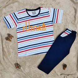 تیشرت شلوارک راه راه | لباس بچه راه راه | فروشگاه بلوط