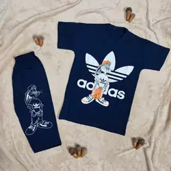 تیشرت شلوارک خرگوش  | لباس پسرانه ادیداس | فروشگاه بلوط