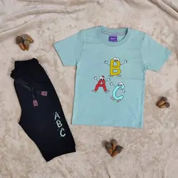 تیشرت شلوارک ABC | لباس الفبا | فروشگاه بلوط