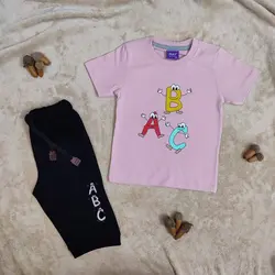 تیشرت شلوارک ABC | لباس الفبا | فروشگاه بلوط