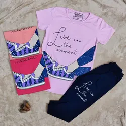 تیشرت شلوار کفش | لباس دخترانه سایز بزرگ | فروشگاه بلوط