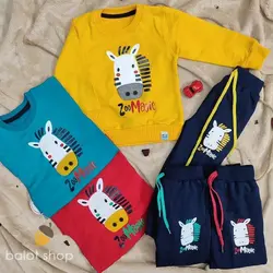 بلوز شلوار اسب | لباس بچه بلوط | لباس پسرانه | لباس دخترانه