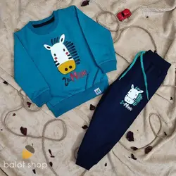 بلوز شلوار اسب | لباس بچه بلوط | لباس پسرانه | لباس دخترانه