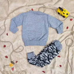 بلوز شلوار سرباز | لباس بچه بلوط | لباس پسرانه | لباس دخترانه