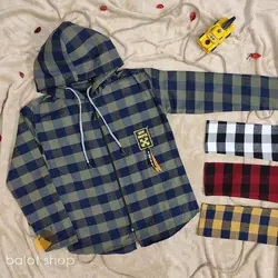 پیراهن چهارخونه | لباس بچه بلوط | لباس پسرانه | لباس دخترانه