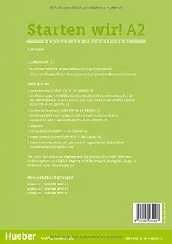 Starten Wir A2  Kursbuch + Arbeitsbuch + DVD ( با برگه گلاسه)
