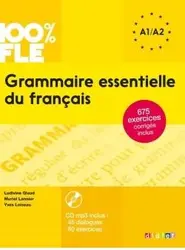 Grammaire essentielle du francais niv A1 A2 + CD 100 FLE  چاپ رنگی