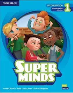 کتاب Super Minds Second Edition Level 1 ( چاپ رنگی با برگه تحریر )