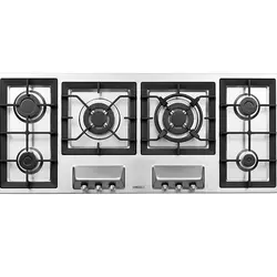 اجاق گاز صحفه ای استیل البرز مدل S-6125